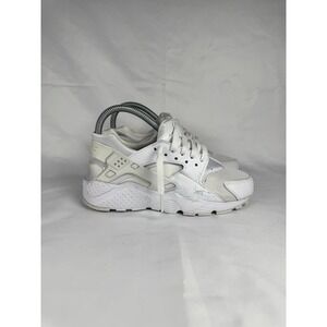 Nike Huarache Run GS 654275-110 Youth 4.5 Sneaker White Platinum Running Shoes